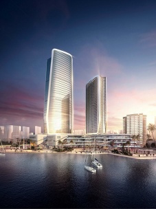 HuaFa Financial Center Tower 1&2, 210m in hei...